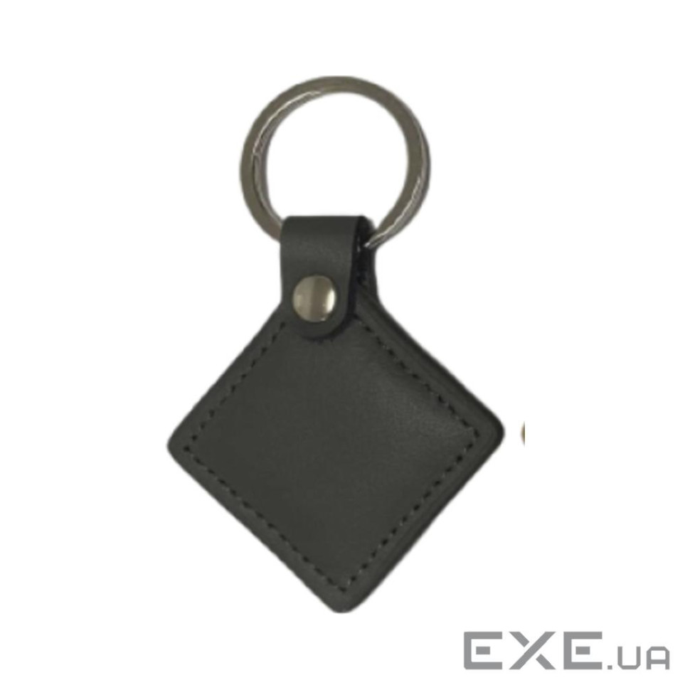 Брелок з чіпом Merlion MIFARE, 13.56MHz, MF-Leather, у шкіряному чохлі, gray (MF-L (MF-Leather gray)