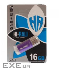 Флешка Hi-Rali 16 GB Rocket series Violet (HI-16GBVCVI)