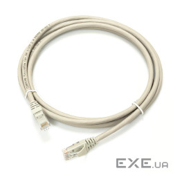 Патч-корд кат. 6A, 24AWG, RJ45-RJ45, сірий, 5 м, U/UTP, LSZH, Corning (UU001095270) , U/UTP, LSZH, Corning (UU001095270)