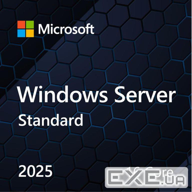Програмна продукція (EP2-25187) MICROSOFT Win Svr Std 2025 Eng 16 Core (EP2-25187)