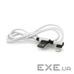 Кабель iKAKU KSC-028 JINDIAN charging data cable for iphone, Silver, довжина 1м , 2.4A, (KSC-028-S-L)