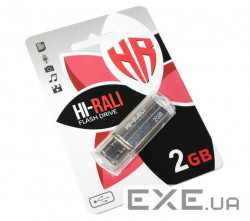 Флеш-накопичувач USB 2GB Hi-Rali Corsair Series Silver (HI-2GBCORSL)