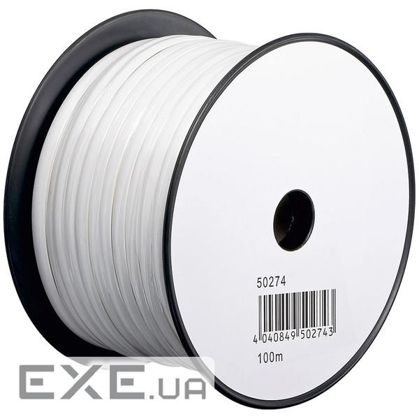 Кабель телефонний у бухті FreeEnd (Telephone), 100m 8жил AWG28 Flat, білий (75.09.3309-4)