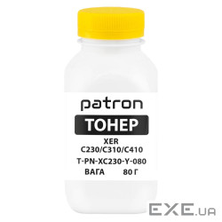 Тонер XER C230/C310/C410, 80 г, Yellow Patron (PN-XC230-Y-080)