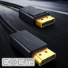 Кабель UGREEN DP102 DP1.2 Male to Male Cable DisplayPort 5м Black (10213)