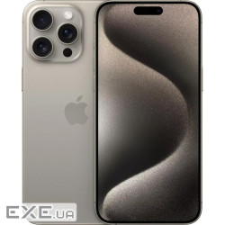 Мобільний телефон Apple iPhone 15 Pro Max 256Gb eSim (Grade A) Natural Titanium USED (iP15PM2eNaT_A)