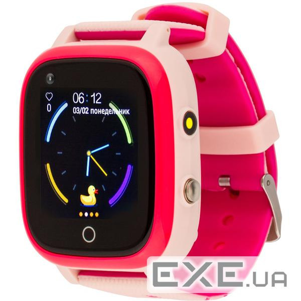Смарт-годинник Amigo GO005 4G WIFI Kids waterproof Thermometer Pink (747018)