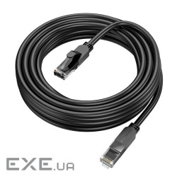 Патч-корд литий Borofone BUS01, UTP, RJ45, Cat.6, 5m, чорний, Cu (мідь) (Borofone BUS01 / 5м)