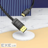 Кабель мультимедійний DisplayPort M to HDMI M 1.5m 1080p60Hz black Vention (HADBG)