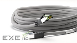 Патч-корд екранований RJ45 SFTP8.1 0.5m,patch AWG24 D=8.2mm LSOH Gold Cu,сірий (75.05.5135-10) (75.05.5135-10)