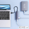 USB-Хаб Baseus UltraJoy Series 4-Port HUB Lite 15cm (USB3.0*4+Type-C) gray (B0005280B811-10)