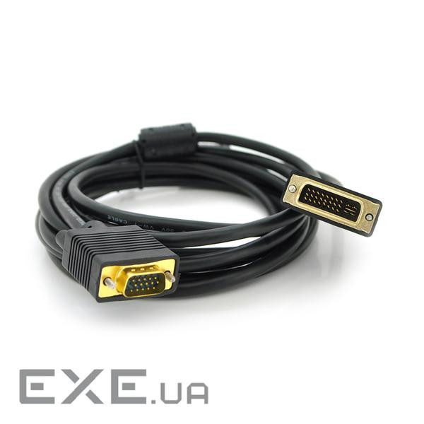 Кабель VOLTRONIC VGA - DVI 3м Black (YT-VGA (M)-DVI (M)-3.0)