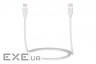 Дата кабель USB-C to USB-C 1.0m Glow 60W white 2E (2E-CCCC-WH)
