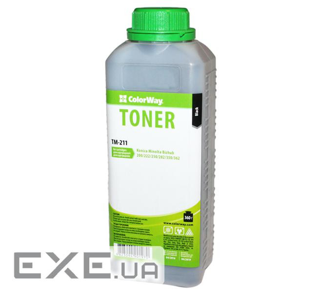 Тонер Konica Minolta Bizhub 250/350, TN-211, 360g ColorWay (TM-211)