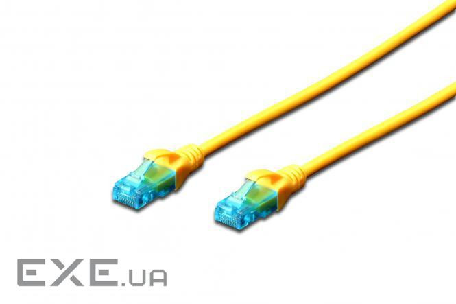 Патч-корд 2E CAT 5e, UTP, 0.20м, 26AWG, RJ45, 7/0.16, Cu, LSZH, жовтий (2E-PC5ECU-0.20LSZH-YLW)