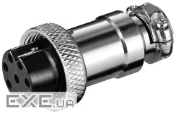Гніздо FreeEnd-XLR 8p,/F кабельне Gold Locking Mechan,металік (75.01.1231-1) (75.01.1231-1)