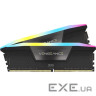 Модуль пам'яті CORSAIR Vengeance RGB Black DDR5 6000MHz 32GB Kit 2x16GB (CMH32GX5M2E6000Z36)