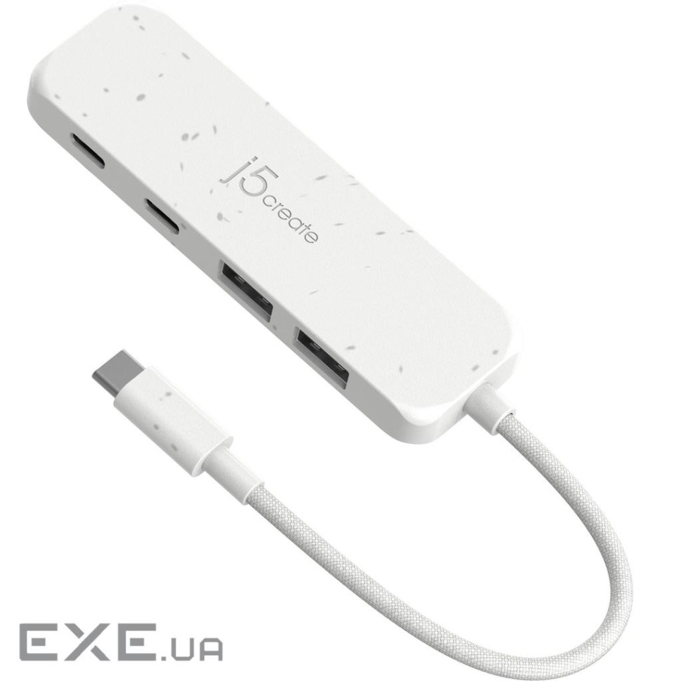 Хаб J5create JCH342EW-N USB-C на 2 USB-A/2 USB-C, білий