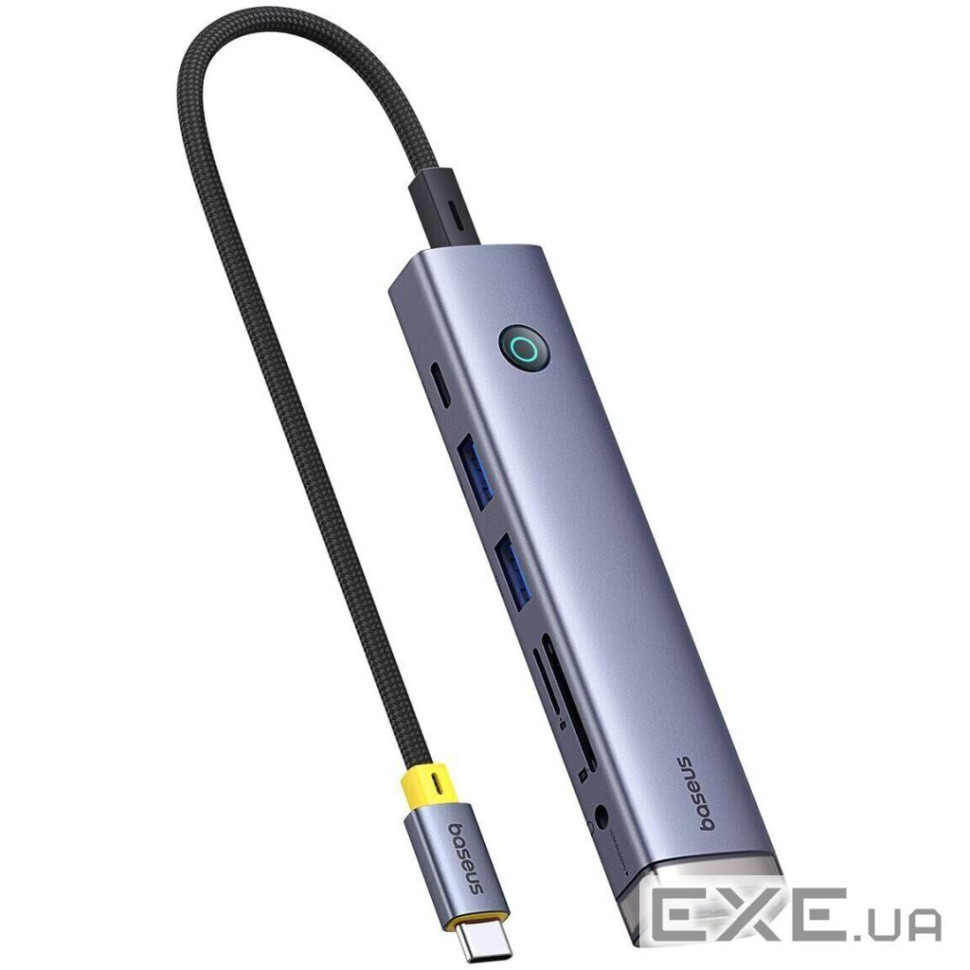 USB-хаб Baseus UltraJoy Series 7-Port HUB AIR Space Grey (Type-C to HDMI4K@60Hz*1+ (B00052803811-02)