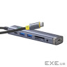 USB-хаб Baseus UltraJoy Series 7-Port HUB AIR Space Grey (Type-C to HDMI4K@60Hz*1+ (B00052803811-02)