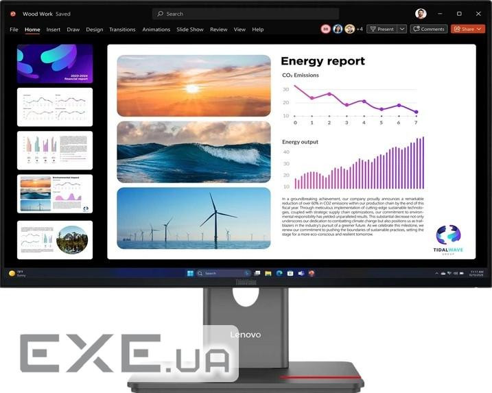 23.8" 16:9 IPS РК монітор, 2560х1440, 120 Гц, 4 мс (GtG), 98% DCI-P3, HDR10, KVM, 1xHDM (64B2GAT1UA)