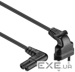 Кабель живлення пристроїв Lucom IEC(EuroPlug)-(C7)Euro8 M/M 3.0m,90вниз/90в сторону (25.02.5102-1)