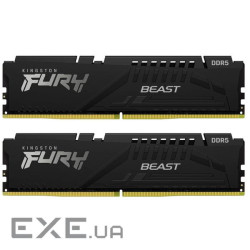 Модуль пам'яті KINGSTON FURY Beast DDR5 5600MHz 64GB Kit 2x32GB (KF556C36BBEK2-64)