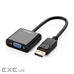 Перехідник Display Port M to VGA F black Ugreen (20415)