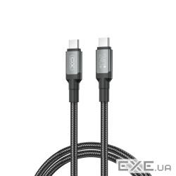 Кабель XO USB Type-C - USB Type-C (M/M), 5А, 240W, 2 м, Black (NB-Q264B-CC.black)