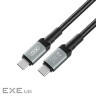 Кабель XO USB Type-C - USB Type-C (M/M), 5А, 240W, 2 м, Black (NB-Q264B-CC.black)