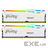 Модуль пам'яті KINGSTON FURY Beast RGB EXPO White DDR5 6400MHz 32GB Kit 2x16GB (KF564C32BWEAK2-32)