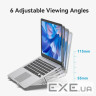 Підставка для ноутбука Laptop X-type Stand Silver Aluminum Alloy Vention (KDMI0) Laptop X-type Stand Silver Aluminum All