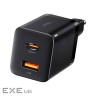 Зарядний пристрій Baseus Super Si Pro Quick Charger C+U 30W black (CCSUPP-E01)