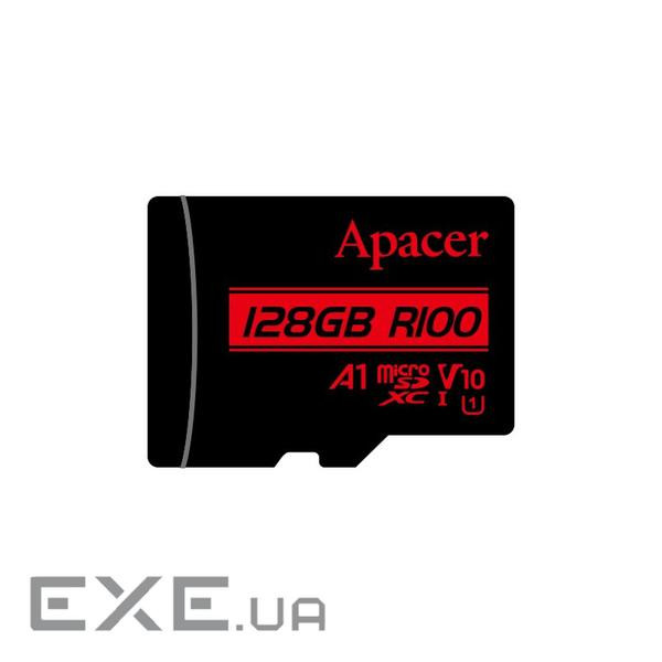 Карта пам'яті MicroSDHC 128GB UHS-I Class 10 Apacer (AP128GMCSX10UB-RA)