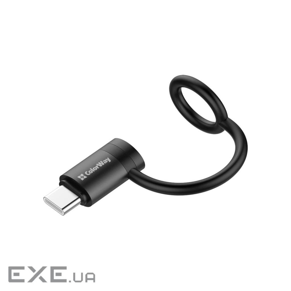 Перехідник Type-C (М) - Lightning (F), Black, ColorWay (CW-AD-CL2)