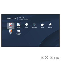 43" UHD РК дисплей, 500 nits, 4000:1, Android 14, 24/7, 4GB DDR4/32GB,HDMI in x3, USB-C (CDE4314-2C)