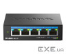 Комутатор D-Link DMS-105 5x2.5GE, Некерований