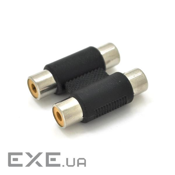 Спліттер VOLTRONIC 2хRCA (мама)/2хRCA (мама), Black, пластик ,Q100 (YT-S-RCA 2(F)/2(F))