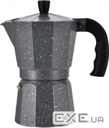 Гейзерна кавоварка Ardesto Gemini Molise, 6 чашок, сірий, алюміній (AR0806AGS) (AR0806AGS)