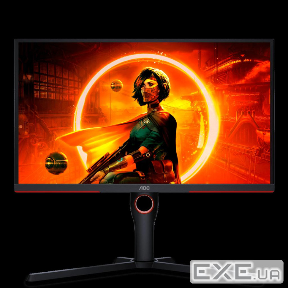 Монiтор TFT AOC 24.5" 25G4SRE IPS FHD 400nit 300Hz 2*HDMI DP Black/Red