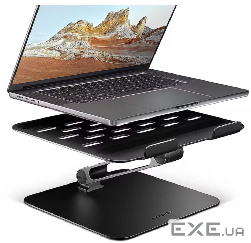 Підставка для ноутбуків AXAGON STND-LQB (розмір 10" - 17.3"), Чорний