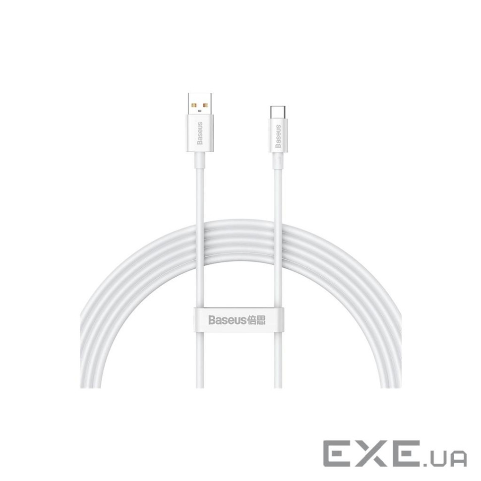 Дата кабель USB 2.0 AM to USB-C 2.0m Superior Fast Charging 100W moon white Baseus (P10320102214-03)