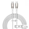Кабель Baseus Glimmer Series Fast Charging Type-C to Type-C 100W (2m) white (CADH000802)