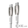 Кабель Baseus Glimmer Series Fast Charging Type-C to Type-C 100W (2m) white (CADH000802)