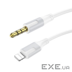 Кабель Borofone BL19 DC3.5 (тато) => Lighting (тато), круглий, 1м, White (Borofone BL19 / iW)