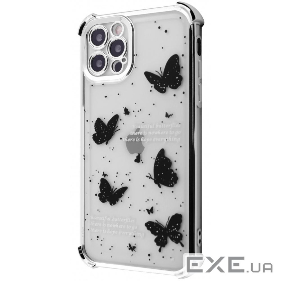Чехол WAVE Winkie iPhone 12 Pro silver/butterfly (64113 silver/butterfly)