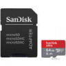 Карта пам'яті SANDISK microSDXC Ultra for Android 64GB UHS-I A1 + SD-adapter (SDSQUAR-064G-GN6TA)