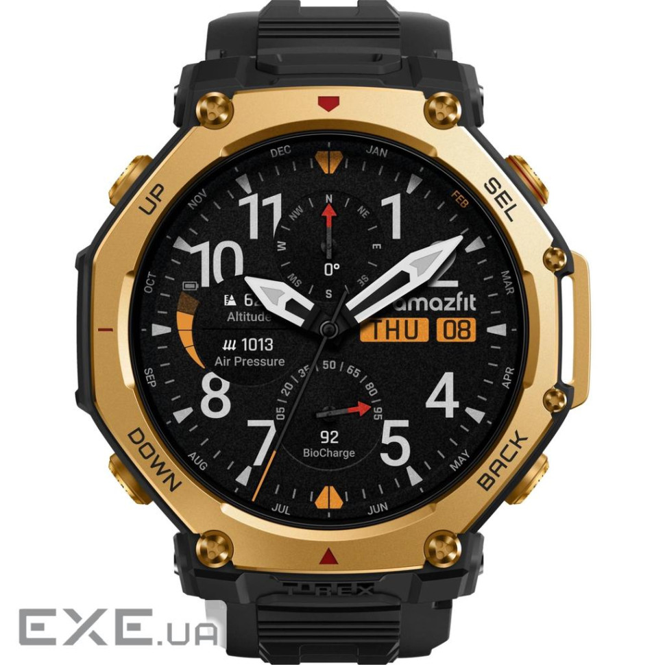 Смарт-годинник Amazfit T-Rex 3 Pro W2444OV5N Чорно-золотй
