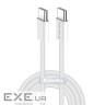 Дата кабель USB-C to USB-C 2.0m (braided cotton) (PD Fast Charging 60W) 3.0А grey ColorWay (CW-CBPDCC068-GR)