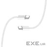 Дата кабель USB-C to USB-C 2.0m (braided cotton) (PD Fast Charging 60W) 3.0А grey ColorWay (CW-CBPDCC068-GR)